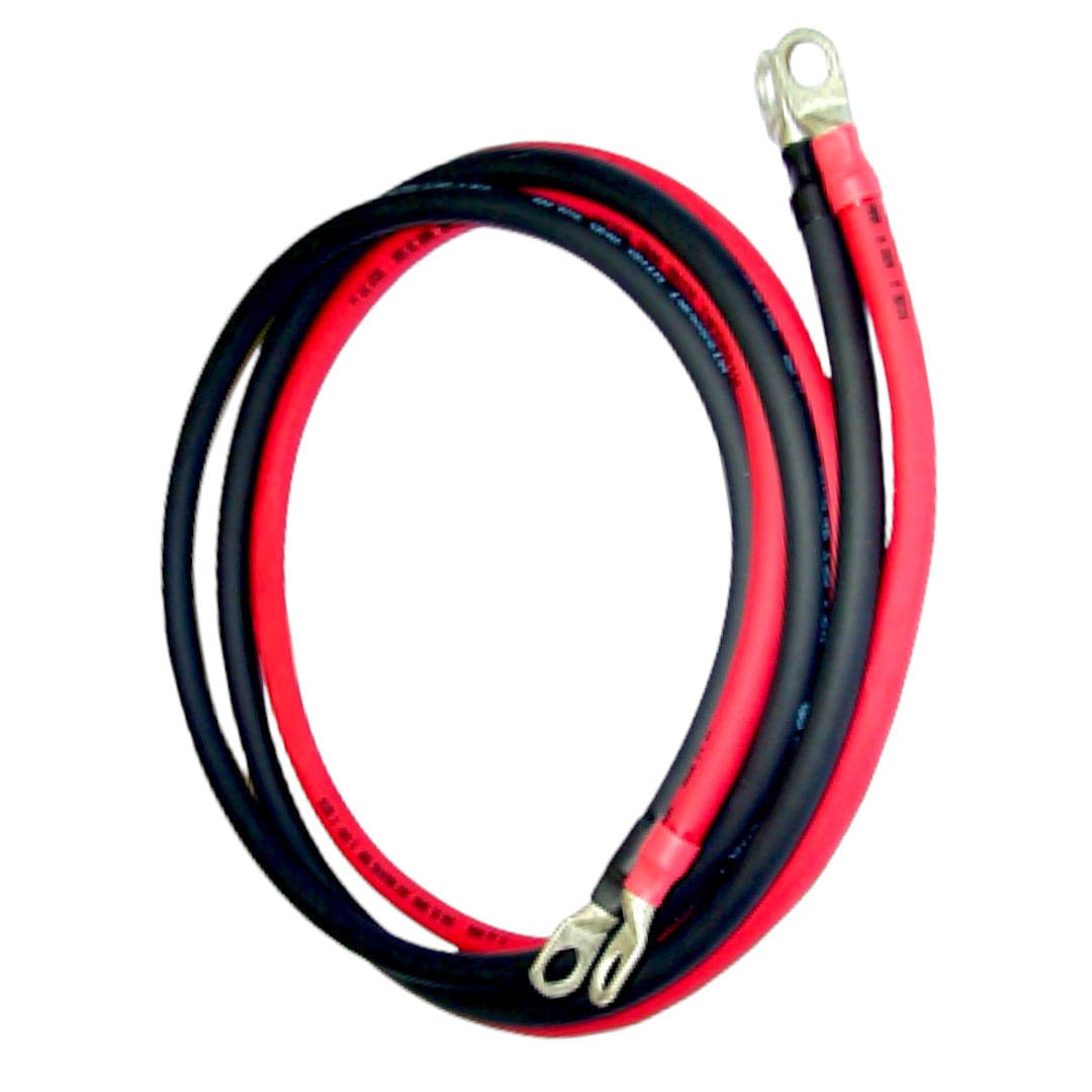 Set cablu baterie, sectiune 6 mm2, papuci 6 mm, lungime 2x25 cm, pentru utilaje agricole, ambarcatiuni navale, autovehicule, invertor, rezistent UV - imagine 5